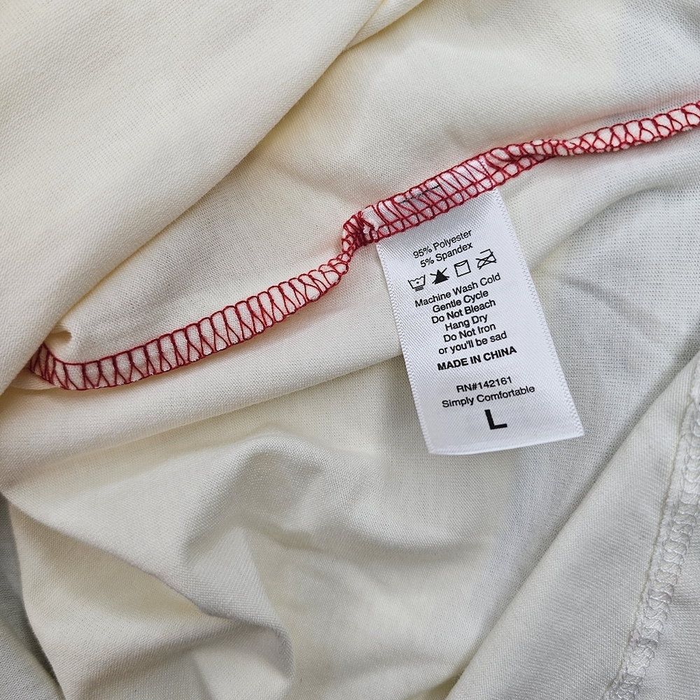 Red & White LuLaRoe Randy - Picture 3 of 7